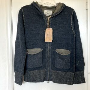 Cockpit USA NWT Mens Navy Blue hoodie sweater Size Small